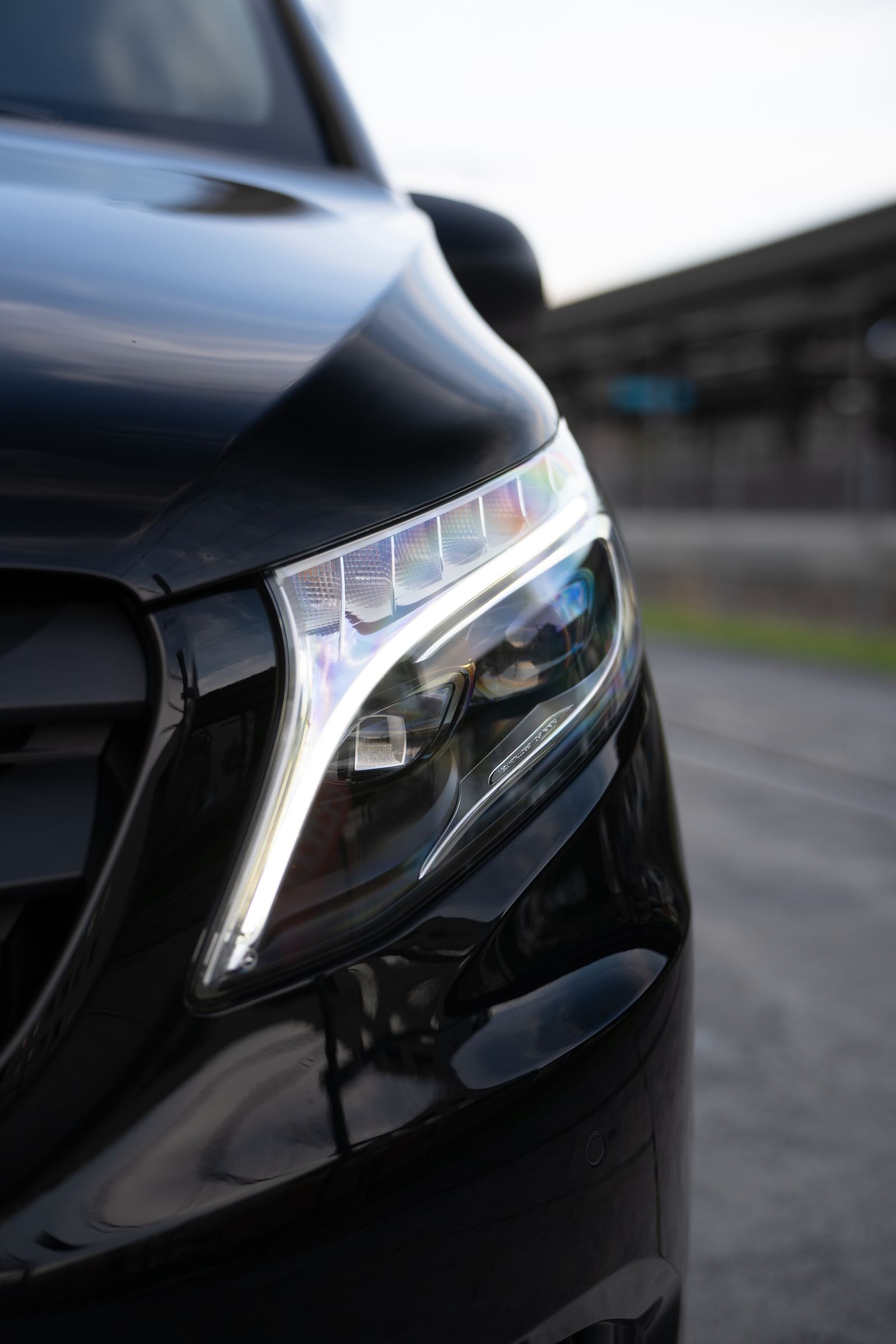 Detailaufnahme des LED-Scheinwerfers